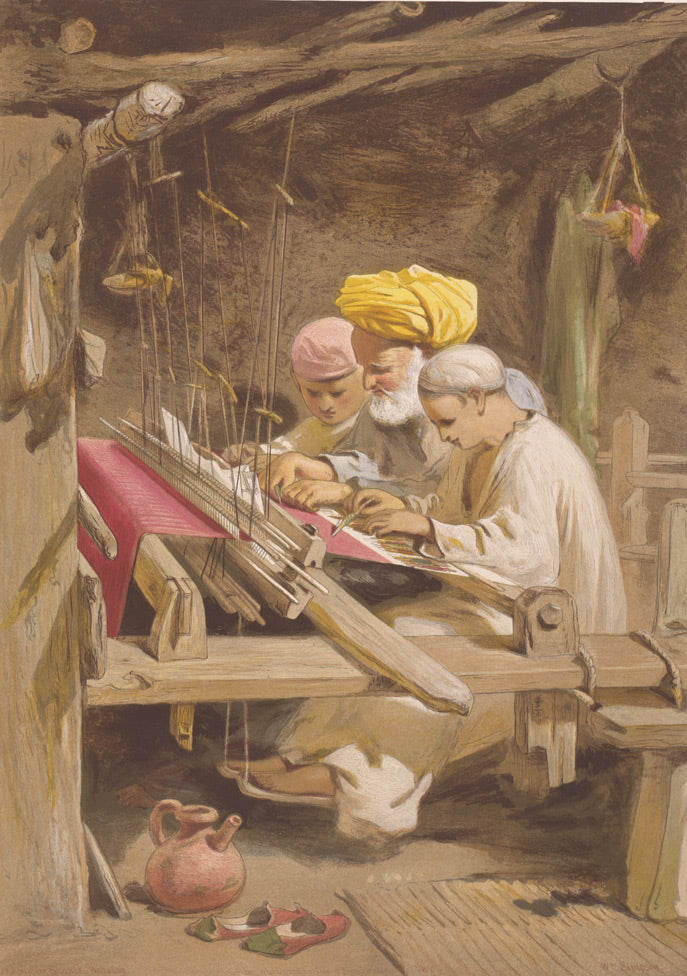 William Simpson-Pashmina Weavers. An important developmental era for the kashmiri pashmina is when it reached the shores of Europe in the 18th century. Napoleon Bonaparte coming back to France got his hands on the shahtoosh or Kani shawls and presented them to his wife, Josephine. She is said to have in her possession hundreds of rare kashmiri shawls that she adorned.